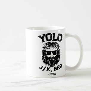 Mug Yolo Jk Brb Jésus Drôle de jour de Pâques Ressurec