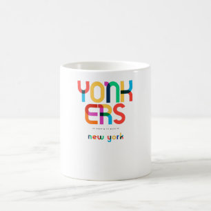 Mug Yonkers New York Mid Century, Pop Art,