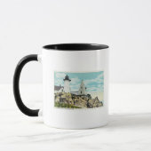 Mug York Beach Vue du phare de Nubble (Gauche)