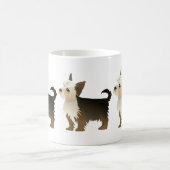 Mug Yorkie Basic Personnaliser de race avec texte et c (Centre)