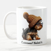 Mug Yorkie Branché Avec Vibes Hipster Cool