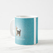 Mug Yorkie Design d'anniversaire (Devant gauche)