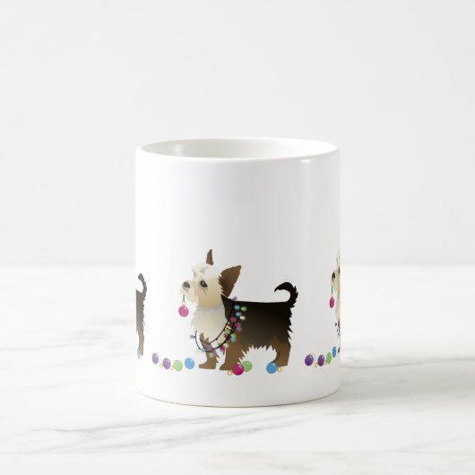 Mug Yorkie Design de Noël (Centre)