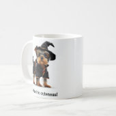 Mug Yorkie magique dans Wizard Attire (Devant gauche)