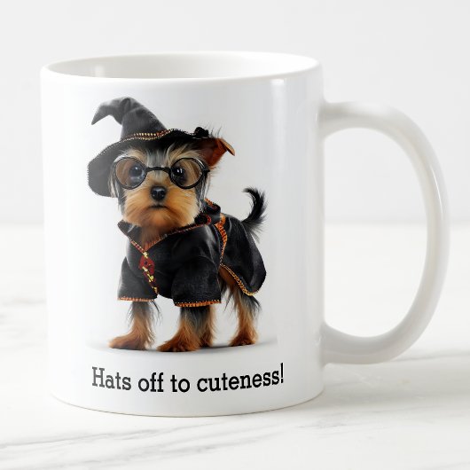 Mug Yorkie magique dans Wizard Attire