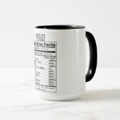 Mug Yorkie Nutrition Facts (Devant droit)