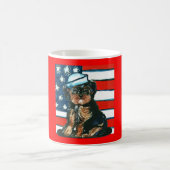 Mug Yorkie Poo Rouge,Blanc & Bleu (Centre)
