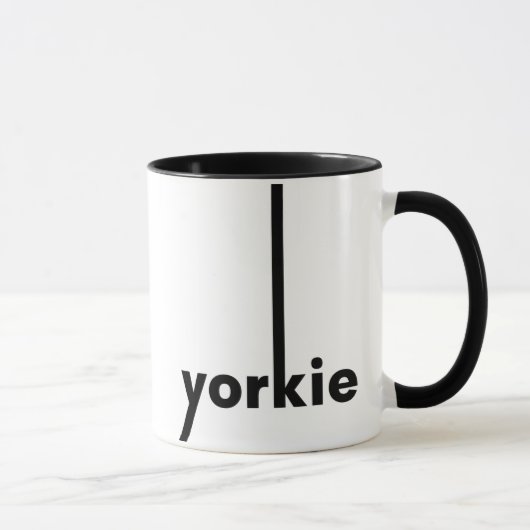 Mug Yorkie Yorkshire Terrier Simple Dog Lover & Owner (Droite)