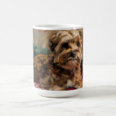 Mug Yorkipoo Chien Fête de Noël (Centre)