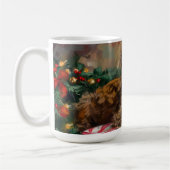 Mug Yorkipoo Chien Fête de Noël (Gauche)
