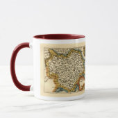 Mug Yorkshire Comté Angleterre Ancien Atlas Antiquaire (Gauche)