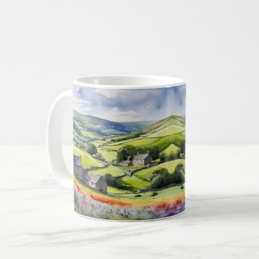 Mug "Yorkshire Meadowsong" Paysage Yorkshire Dales (Devant gauche)