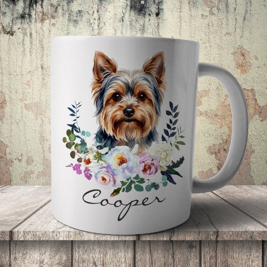 Mug Yorkshire Terrier aquarelle