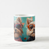 Mug Yorkshire Terrier avec Roses de la Saint-Valentin (Centre)