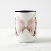 Mug Yorkshire Terrier Cherry Blossom Watercolor Gift (Centre)