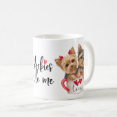 Mug Yorkshire Terrier Chien Chien Chien Chien Cadeau V (Devant droit)