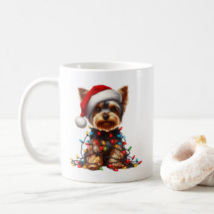 Mug Yorkshire Terrier Chien Chien Chien Chiot Noël