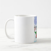 Mug Yorkshire Terrier Chien dans la livraison de Noël  (Gauche)