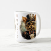 Mug Yorkshire Terrier Chien Steampunk (Devant droit)