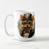 Mug Yorkshire Terrier Chien Steampunk (Gauche)