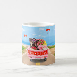 Mug Yorkshire Terrier Chien Valentine's Day Coeurs Cam