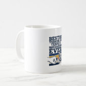 Mug Yorkshire Terrier Dad Fist Bump Vintage Vector Des (Devant gauche)