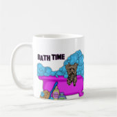Mug Yorkshire Terrier dans la baignoire (Gauche)