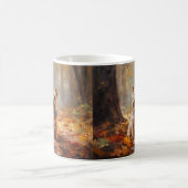 Mug Yorkshire Terrier en automne Leaves automne Inspir (Centre)