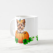 Mug Yorkshire Terrier Halloween Jack-O-Lantern (Devant gauche)