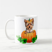 Mug Yorkshire Terrier Halloween Jack-O-Lantern (Gauche)