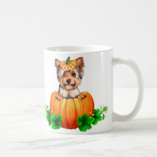 Mug Yorkshire Terrier Halloween Jack-O-Lantern
