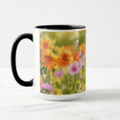 Mug Yorkshire Terrier Le champ de marionnettes de fleu (Gauche)