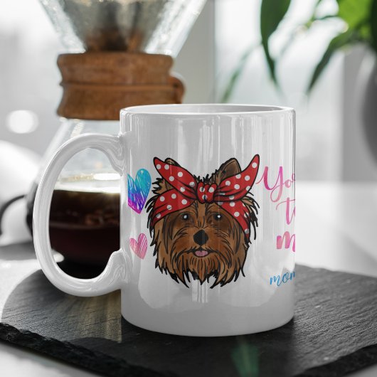 Mug Yorkshire Terrier Maman mignonne Amoureux des chie