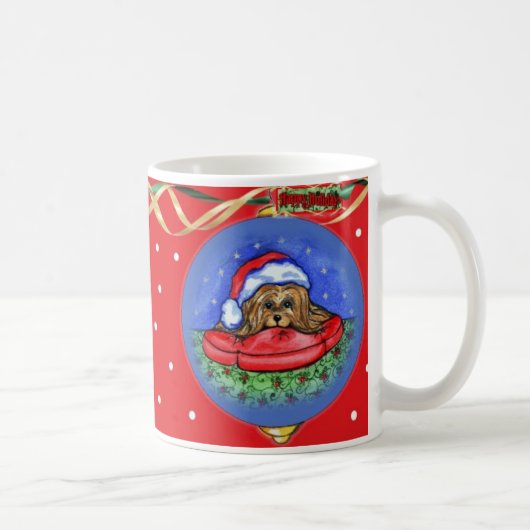 Mug Yorkshire Terrier Noël (Droite)