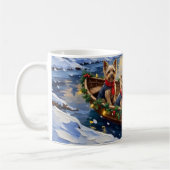 Mug Yorkshire Terrier Noël Bateau Vacances (Gauche)