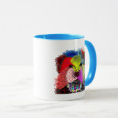 Mug Yorkshire Terrier - Patchwork (Devant droit)