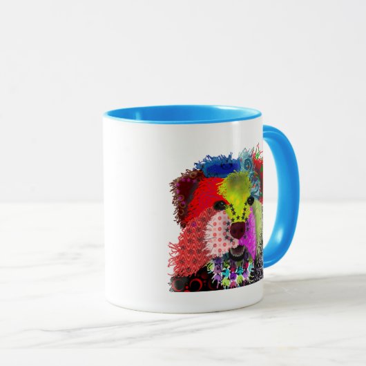 Mug Yorkshire Terrier - Patchwork (Devant droit)