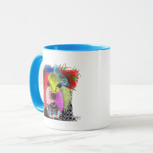 Mug Yorkshire Terrier - Patchwork (Devant gauche)
