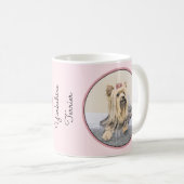 Mug Yorkshire Terrier Peinture - Cute Original Chien A (Devant droit)
