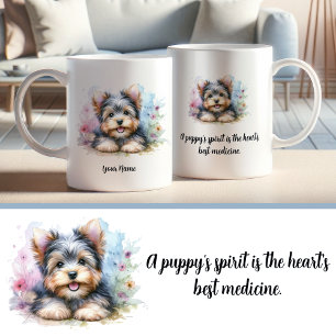 Mug Yorkshire Terrier personnalisé avec devis