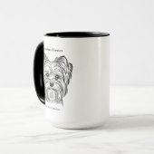 Mug Yorkshire Terrier Portrait (Devant gauche)