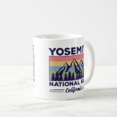 Mug Yosemite National Park California Retro Randonnée (Devant droit)