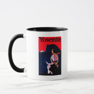 Mug Yosemite Poster Vintage Yosemite, CA