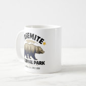 Mug Yosemite Vintage Bear Forest Souvenir (Devant gauche)