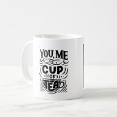 Mug "You and Me and a Cup of Tea" Café personnalisé (Devant gauche)