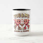 Mug You and me perfect match valentines  (Centre)