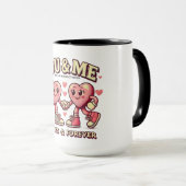 Mug You and me perfect match valentines  (Devant droit)