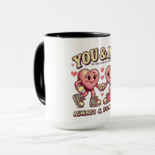 Mug You and me perfect match valentines  (Devant gauche)