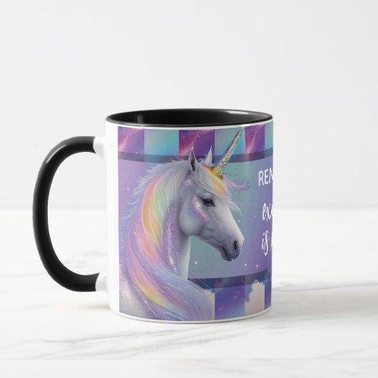 Mug You Are Enough Reminder Rainbow Unicorn (Gauche)