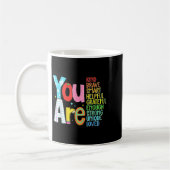 Mug You Are Smart Brave Strong Kind Loved Motivation T (Gauche)